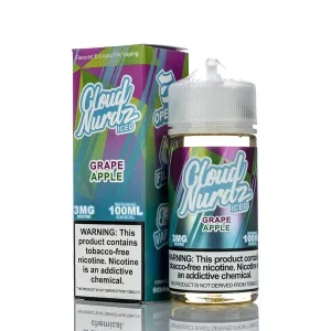 Cloud Nurdz E-Liquid – Grape Apple Iced – 100ml