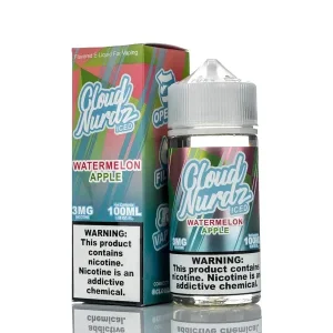 Cloud Nurdz E-Liquid – Watermelon Apple Iced – 100ml
