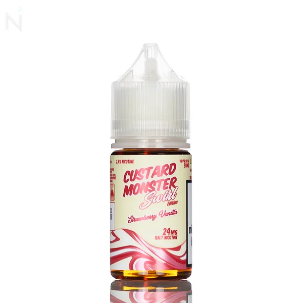 Custard Monster Salt – Strawberry Vanilla Swirl
