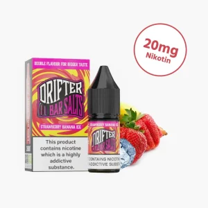 Drifter - Bar Salts | Strawberry Banana Ice | Nicotine Salt Liquid (20mg)