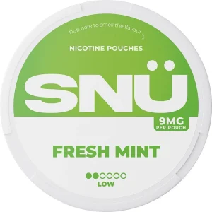 Fresh mint SNÜ nicotine pouches 20 pack