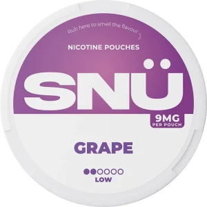 Grape SNÜ nicotine pouches 20 pack