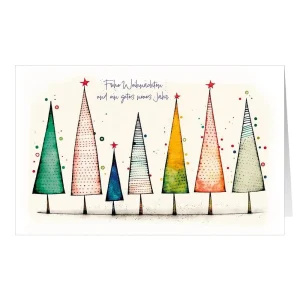 Greeting Card "Merry X-MAS, Tree"