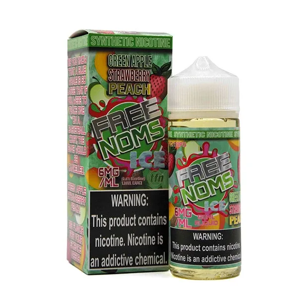 Ice Green Apple Strawberry Peach - 6mg - Nomenon - 120mL