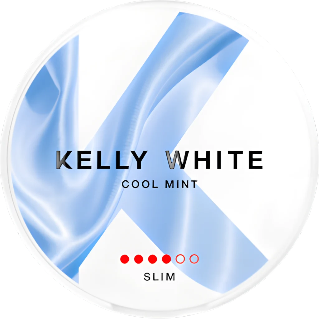 Kelly White Cool Mint Slim 8mg Nicotine Pouches (5 Pack)