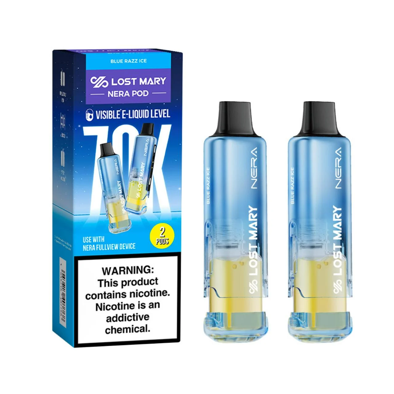 Lost Mary Nera Fullview Kit 70K Puff Replacement Pod Cartridge – 2PK