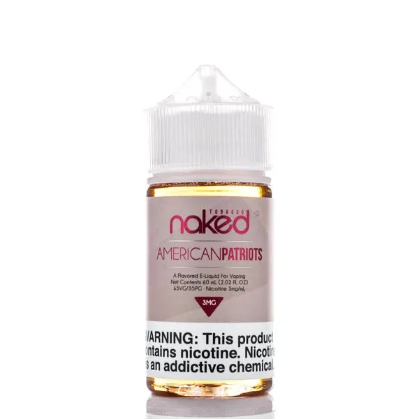 Naked 100 Tobacco – American Patriot – 60ml