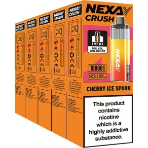 Nexay Crush 10K pod vape kit by VOOPOO 5 pack