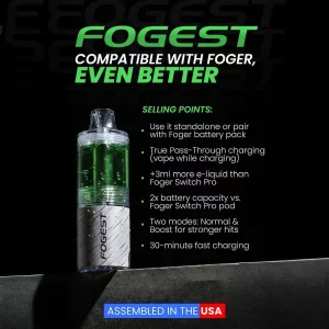 Nixodine Edition | Assembled in USA | FOGEST XP 40K Disposable Device POD – 40,000 Puff
