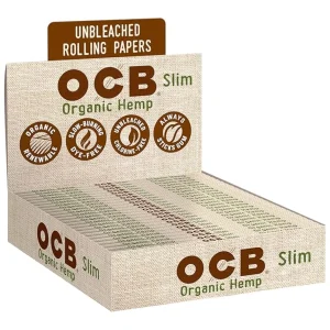 OCB Rolling Papers 24PK – Slim Organic Hemp