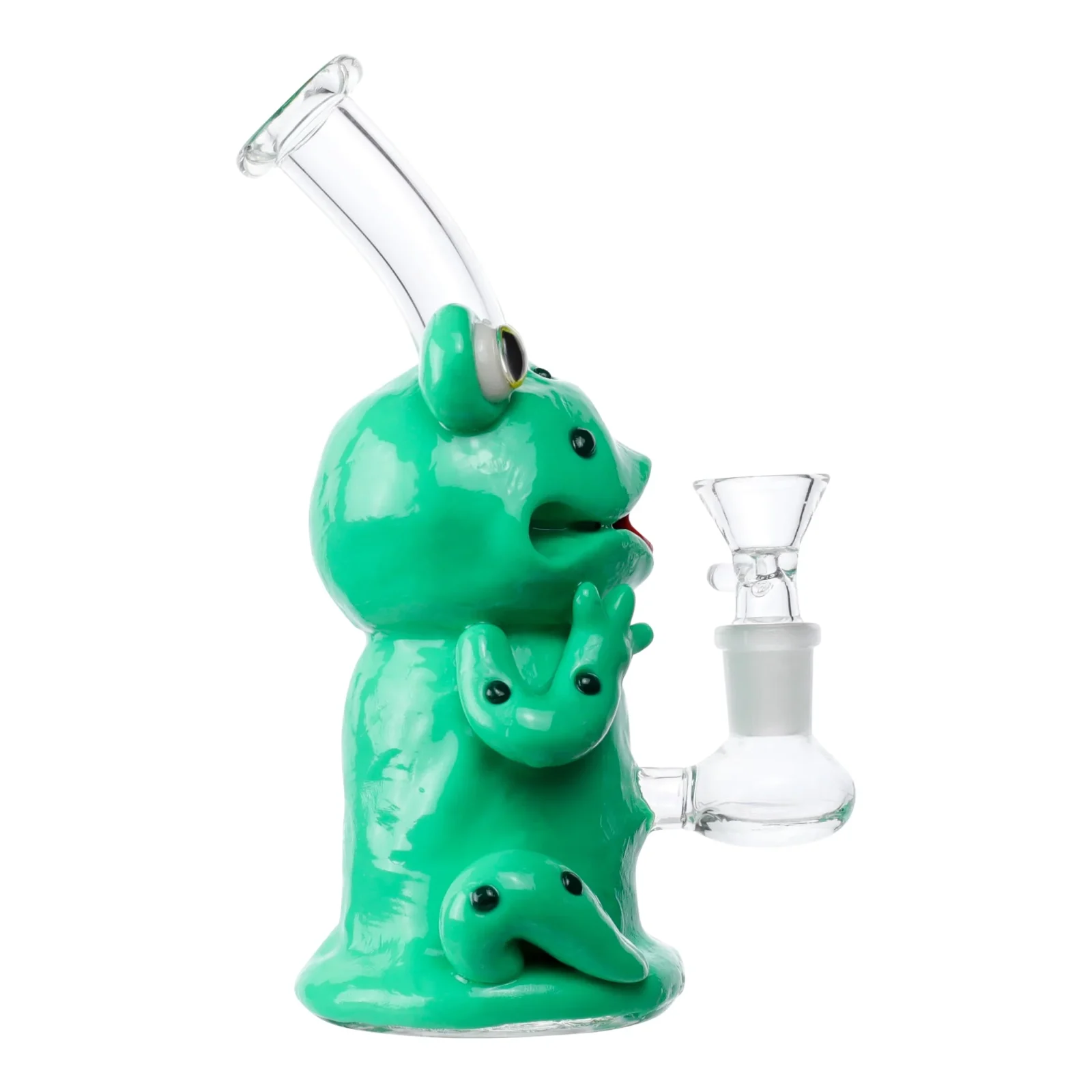 Rippin' Ribbit Bubbler Bong - 7in - Image 2