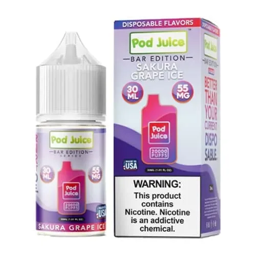 Sakura Grape Ice by Pod Juice Salt 30ML
