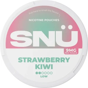 Strawberry kiwi SNÜ nicotine pouches 20 pack