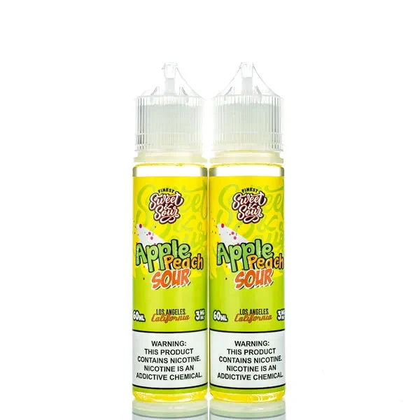 The Finest E-Liquid – Sweet & Sour – Apple Peach Sour – 120ml (DISCONTINUED) - Image 2
