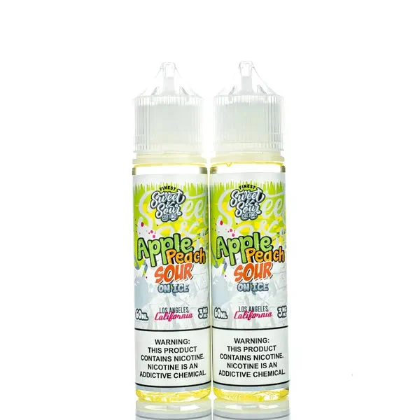 The Finest E-Liquid – Sweet & Sour – Apple Peach Sour On Ice – 120ml (DISCONTINUED) - Image 2