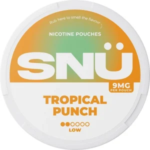 Tropical punch SNÜ nicotine pouches 20 pack