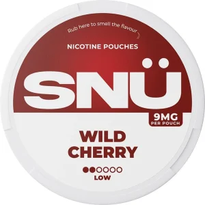 Wild cherry SNÜ nicotine pouches 20 pack