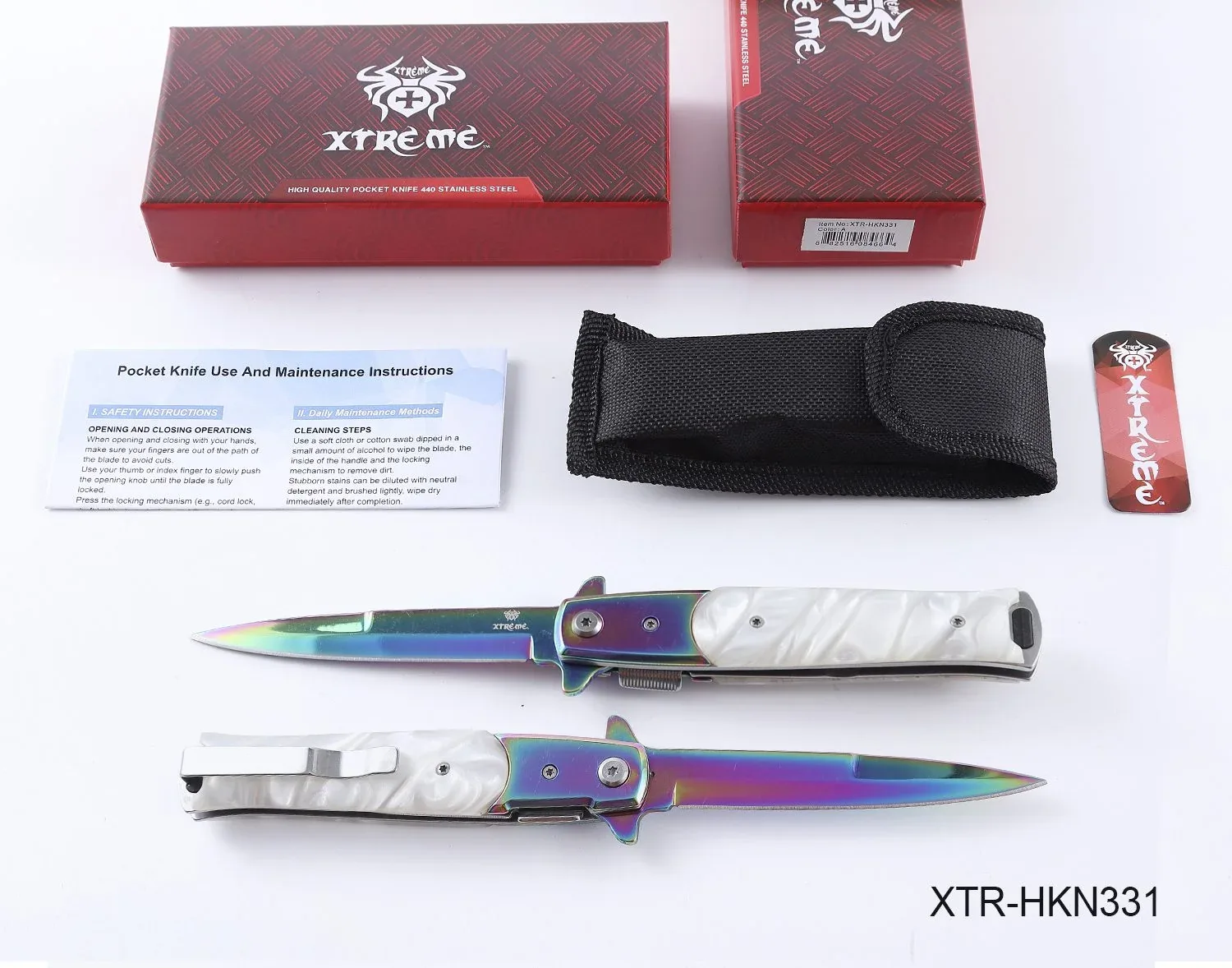 Xtreme - 8.66” Aurora Stealth Pocket Knife