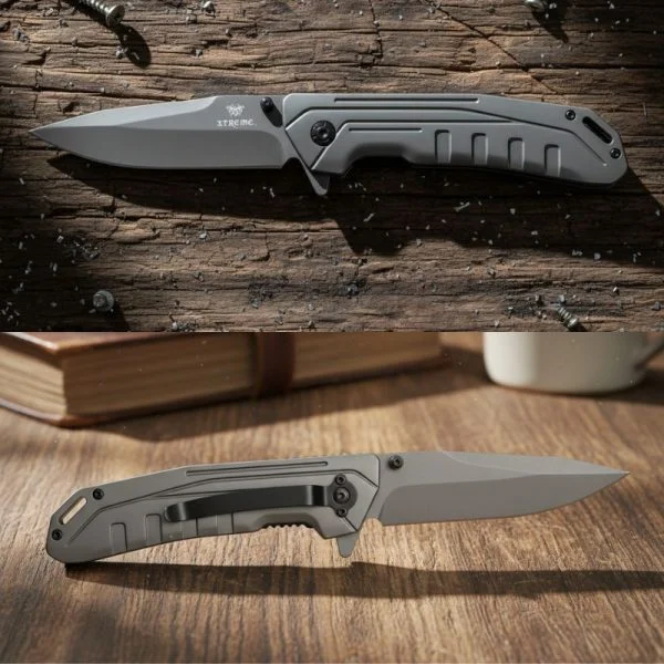 Xtreme - 8.66" Grey Ghost Foldable Pocket Knife - Image 2