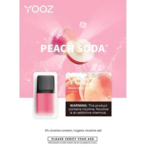 YOOZ Pods 2pcs/Pack 3% Nic – Peach Soda
