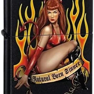 Zippo Lighter - Natural Born Sinner